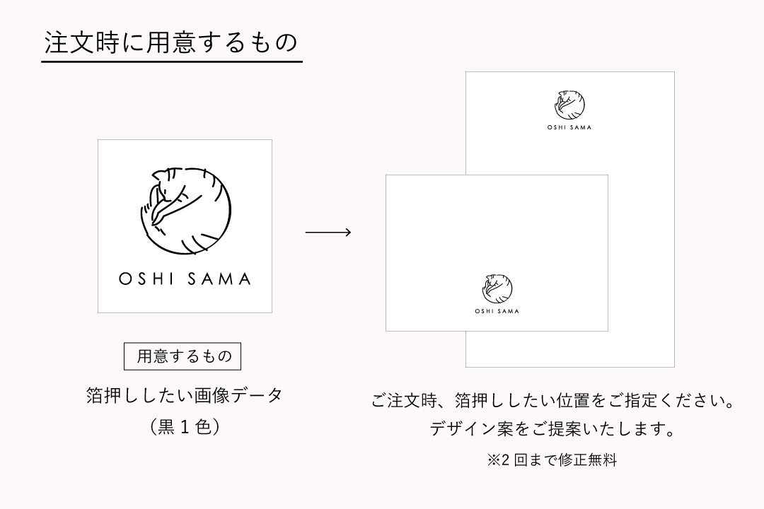 箔押し】オリジナルのファンレターセット [少ロット 封筒20枚＋便箋50