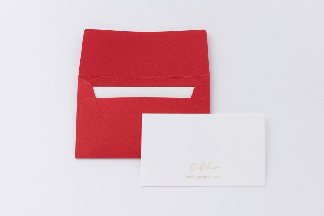 赤封筒 名刺 封筒 箔押し印刷 封筒 箔押し印刷 名刺サイズ 封筒 箔押し印刷 赤封筒 箔押し専門店 あさだ屋