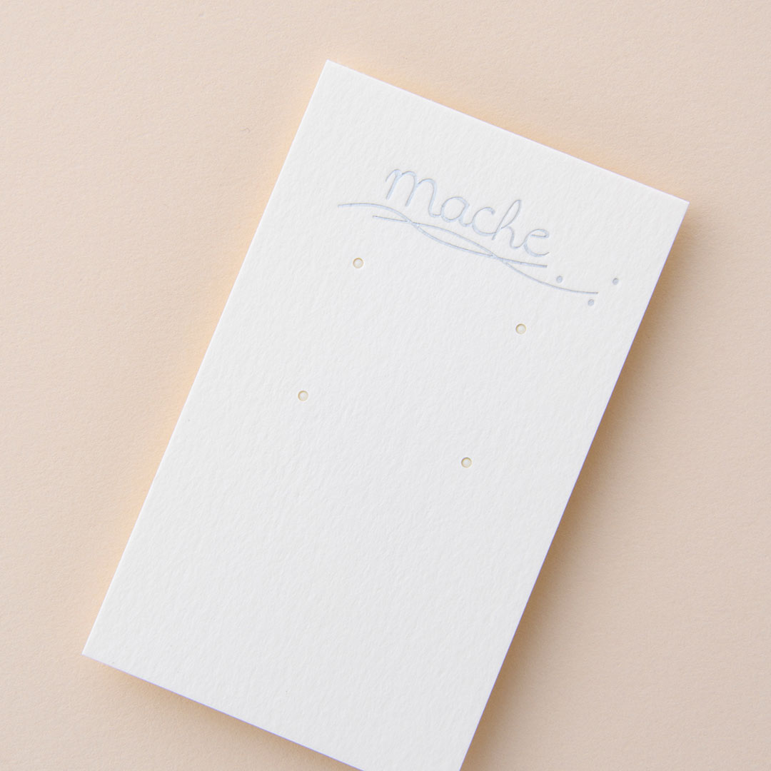 紙│クッション ホワイト<br>箔│つや消し銀箔