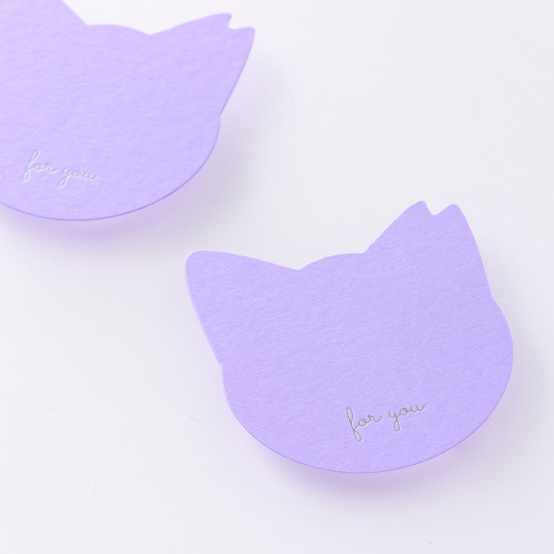 紙│カラープラン ラベンダー<br>箔│ホログラム箔レインボー