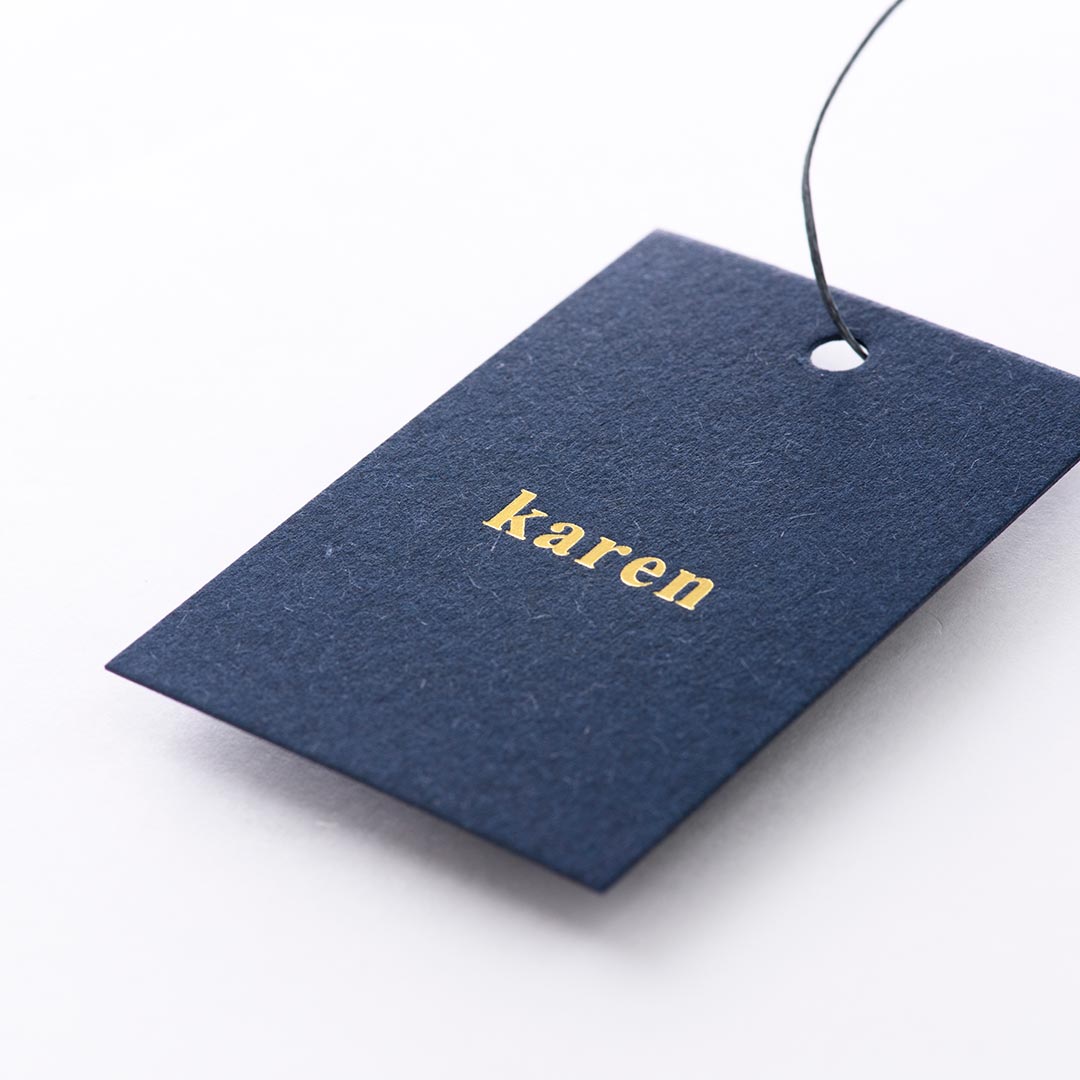 紙│ディープマット インディゴ<br>箔│つや消し金箔111