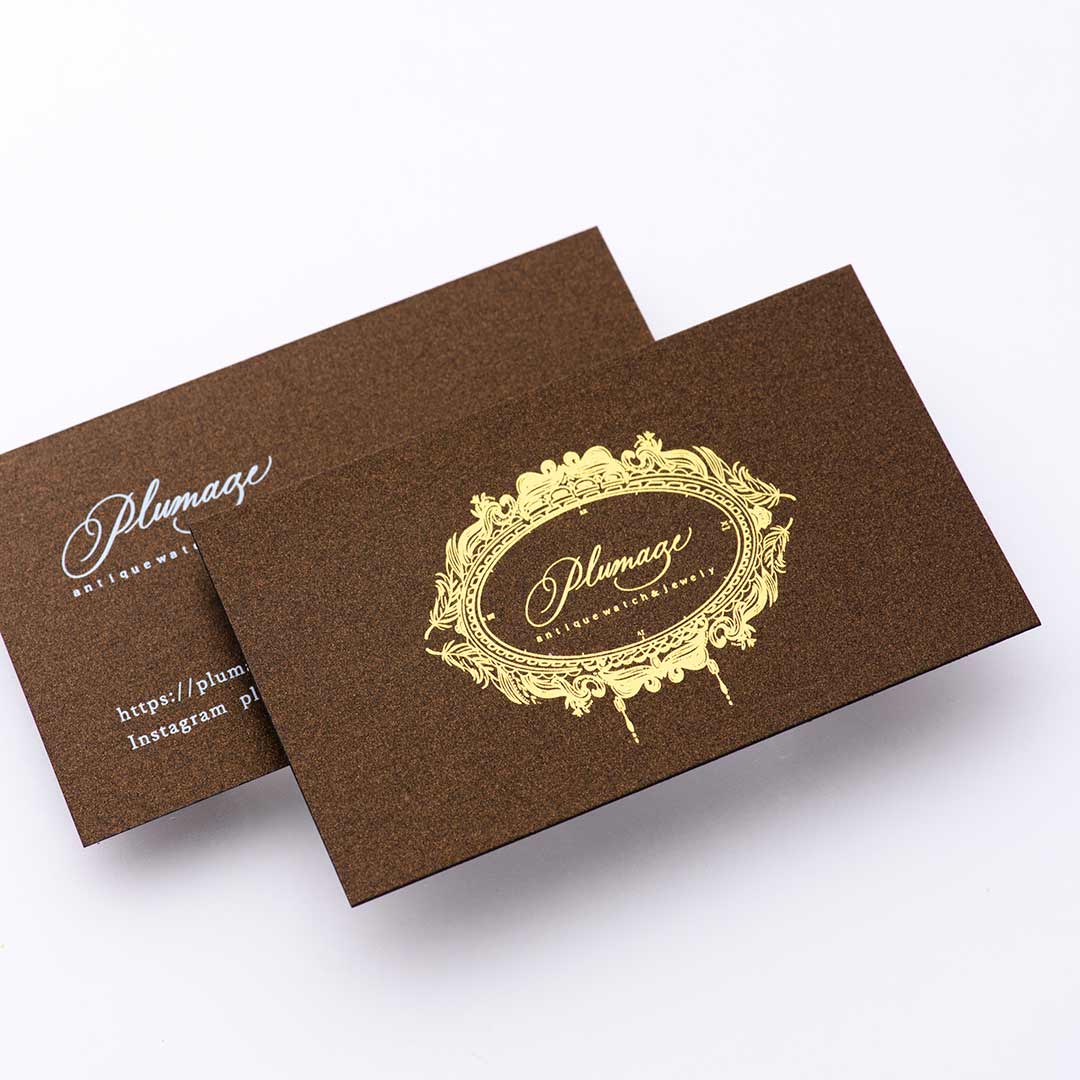 紙│スタードリーム ブロンズ<br>箔│メタリック金箔