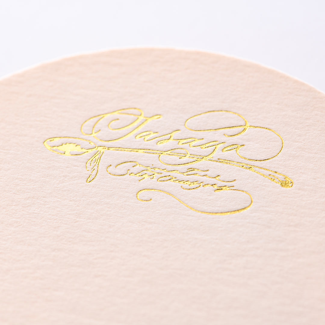 ハンドメイド作品用の箔押し台紙