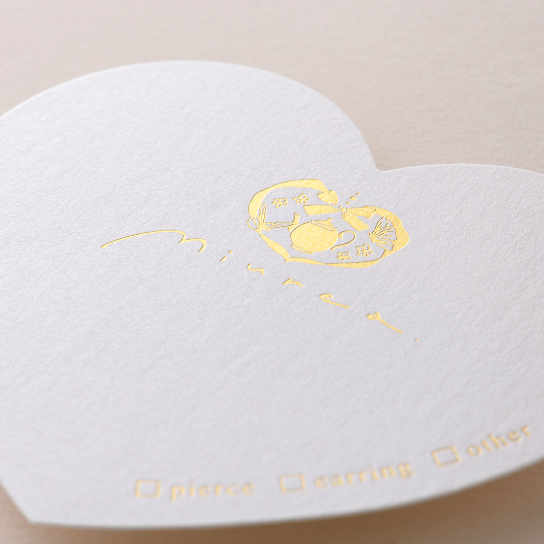 ハンドメイド作品用のアクセサリー台紙