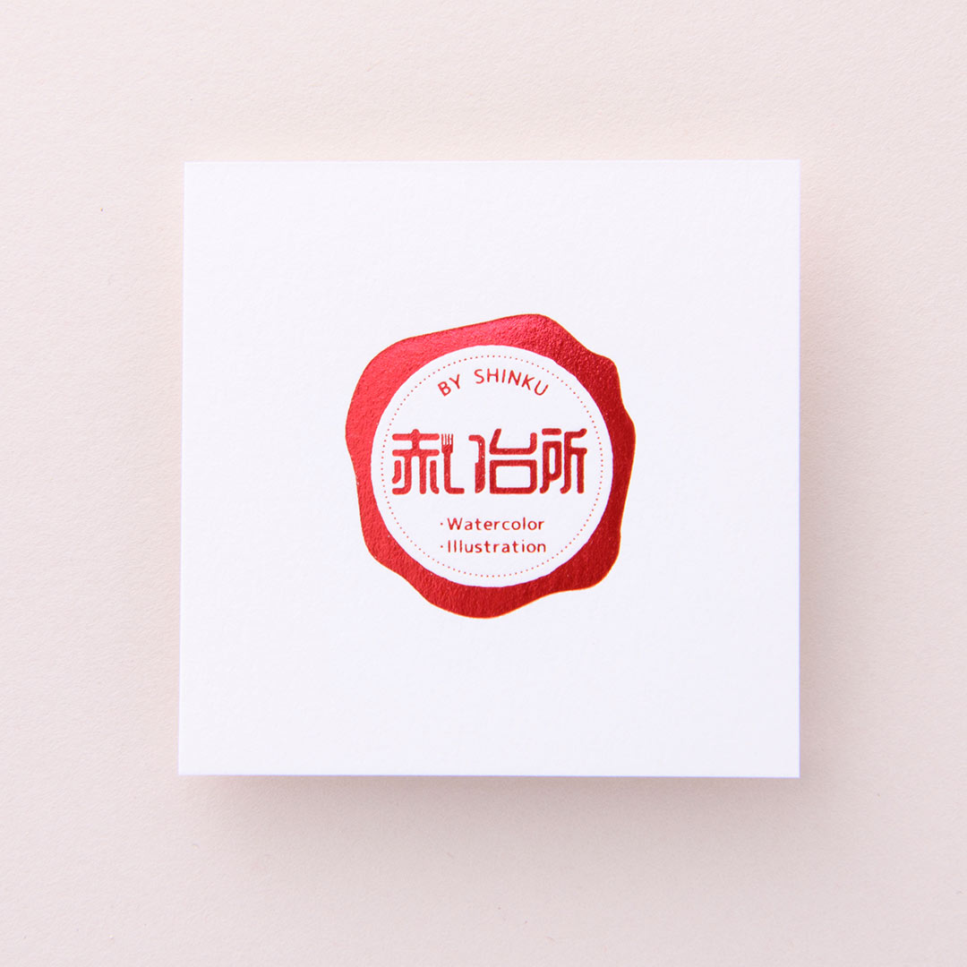 箔押しで作るお洒落なショップカード