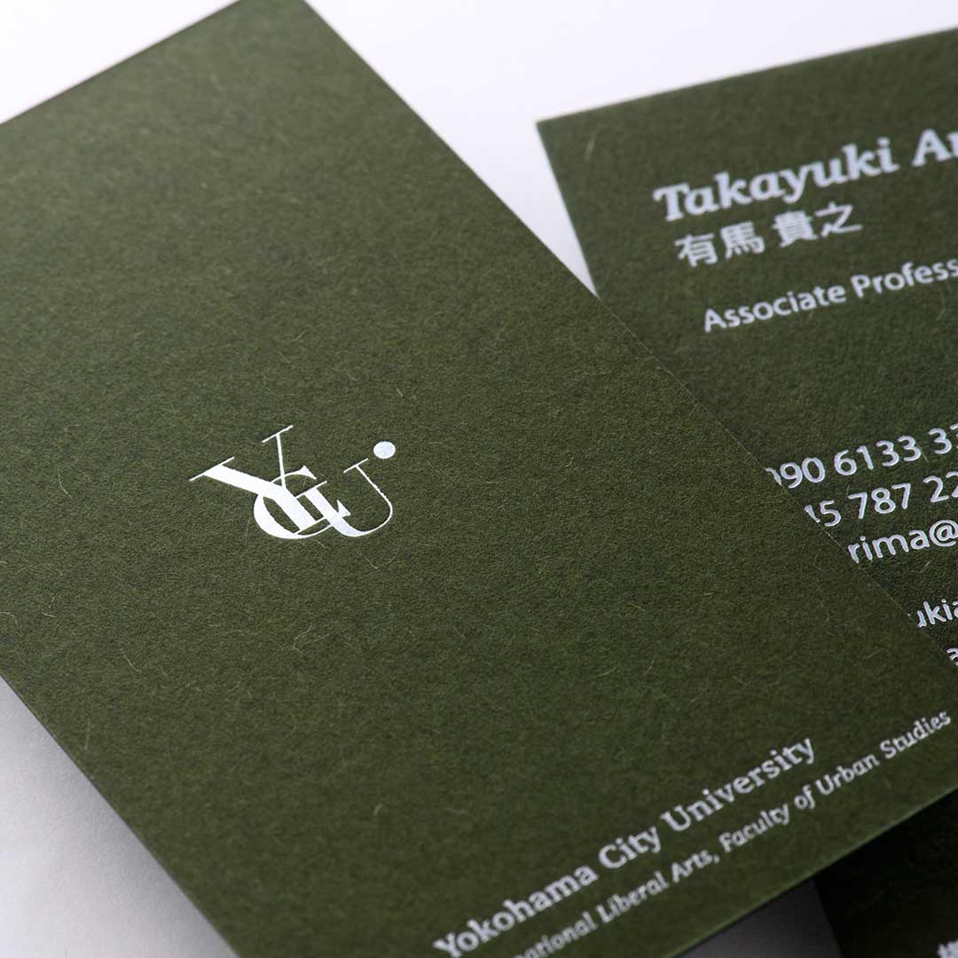 紙｜ディープマット オリーブ<br>箔｜顔料白箔+つや消し銀箔