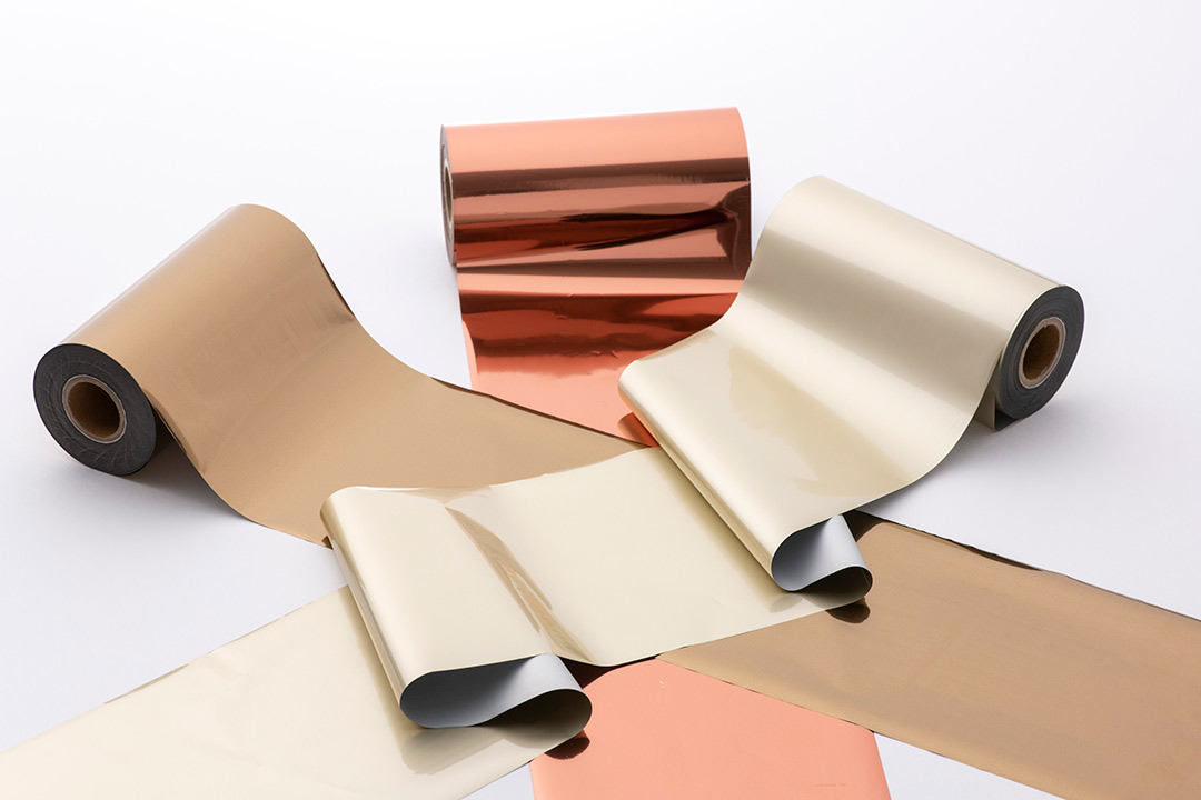 箔押しに使用する箔の写真