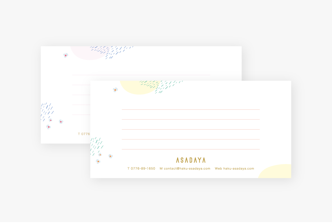 デザインA　オリジナル一筆箋