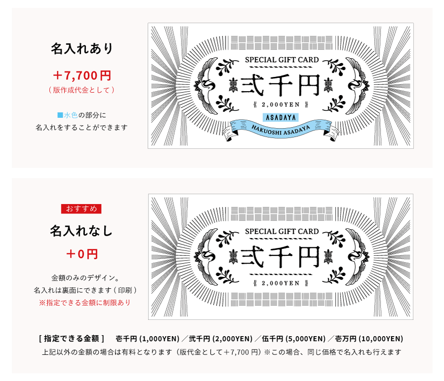 ギフトカードデザイン（表）