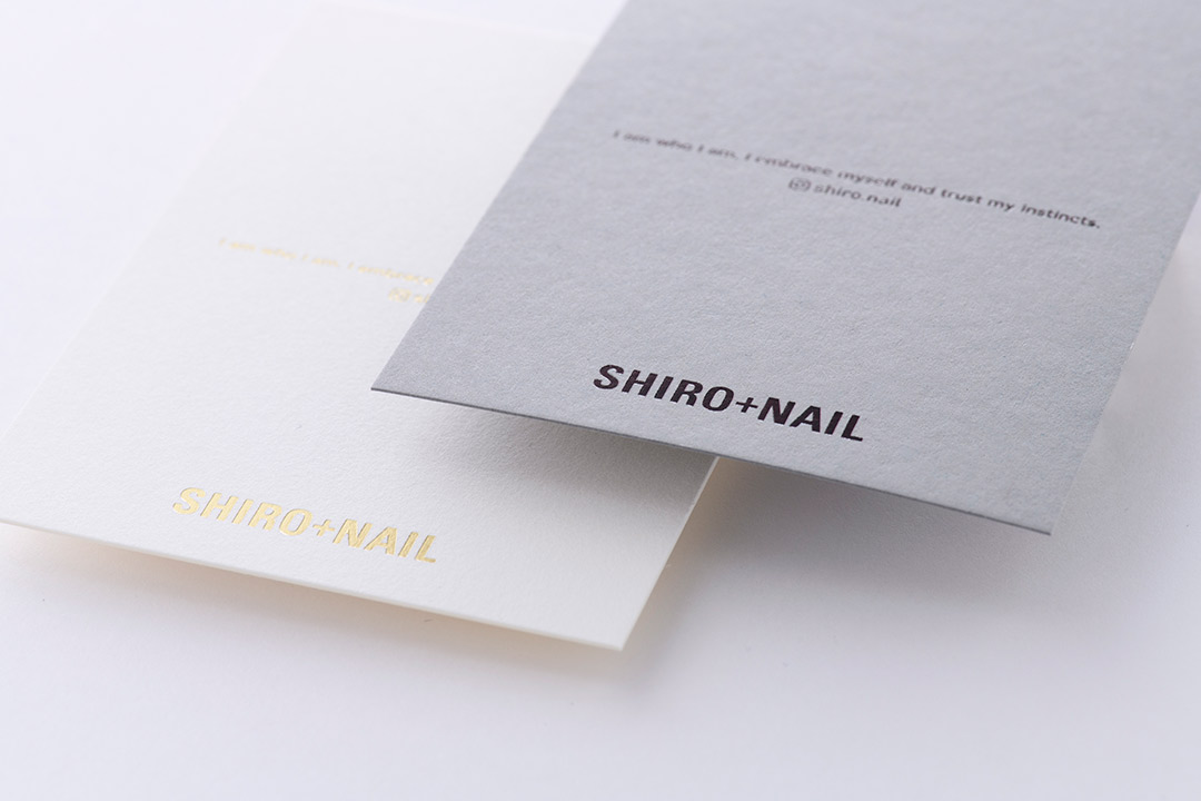 箔押しブランドタグ