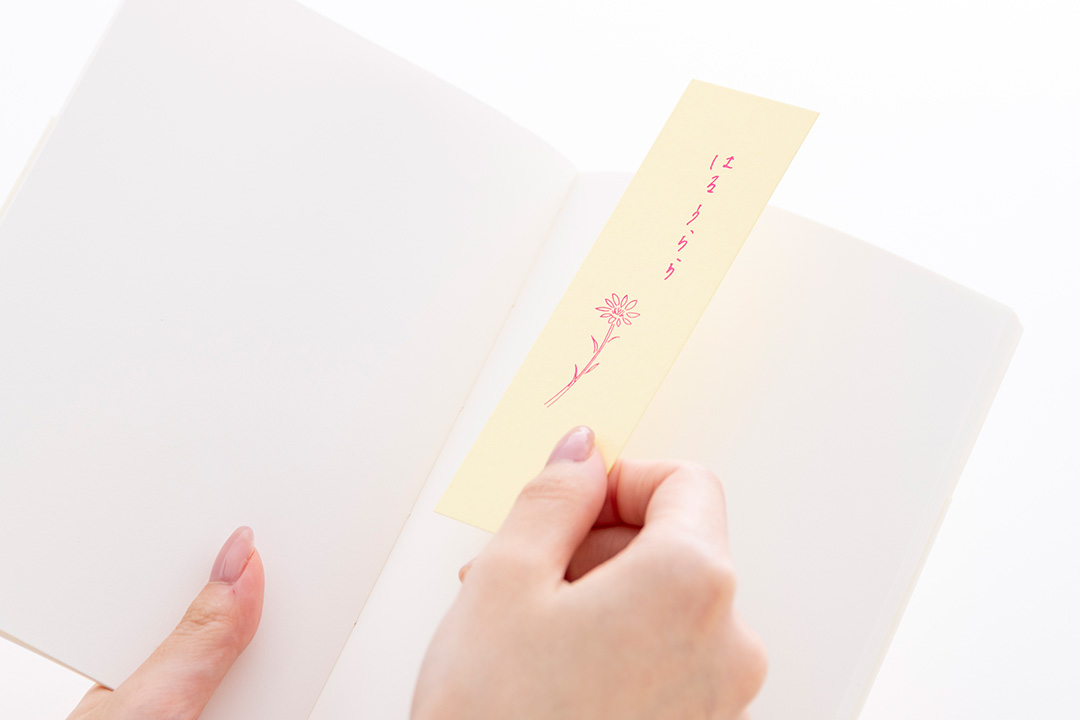 箔押しで作るオリジナル栞