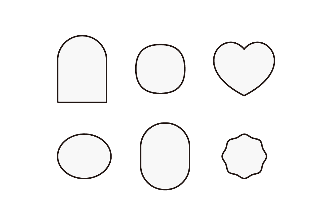 アクセサリー台紙　変形